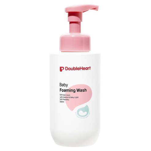 더블하트 베이비 포밍워시 소프트파우더리향, 500ml, 1개