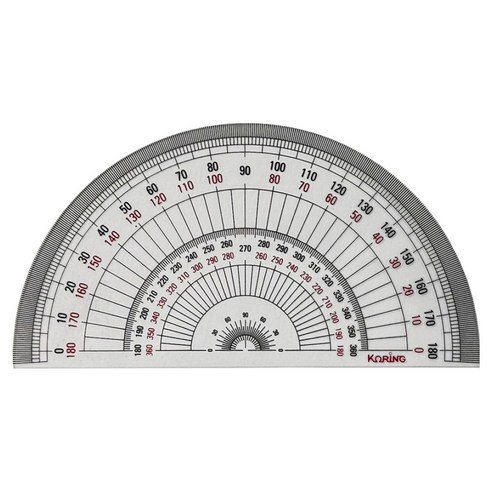 코링 템플레이트 반원분도기 K-1500, 1개