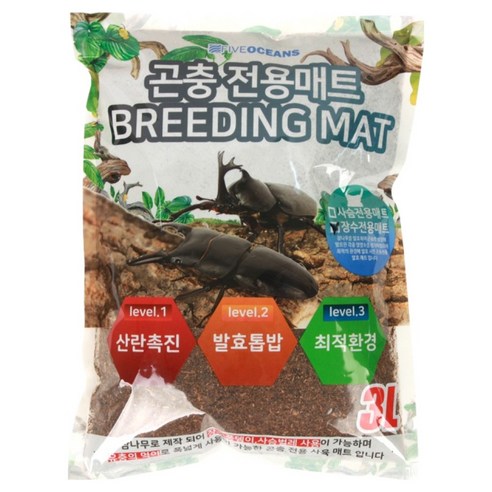 파이브오션 발효 장수 풍뎅이 바닥재 3L, 화이트, 1개