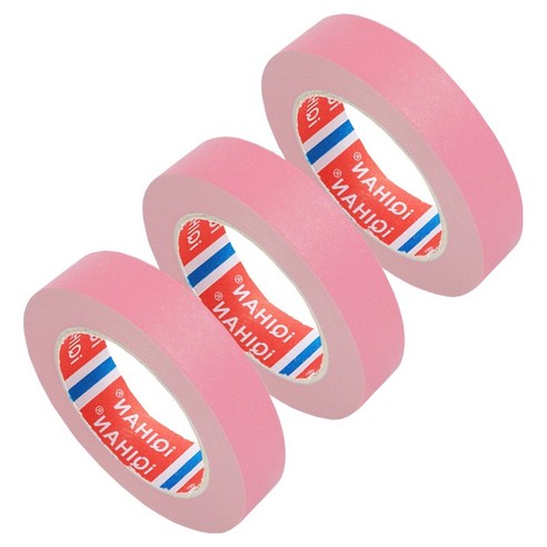 다다 칼라 종이 디자인 마스킹 테이프 20mm x 15m, 핑크, 3개