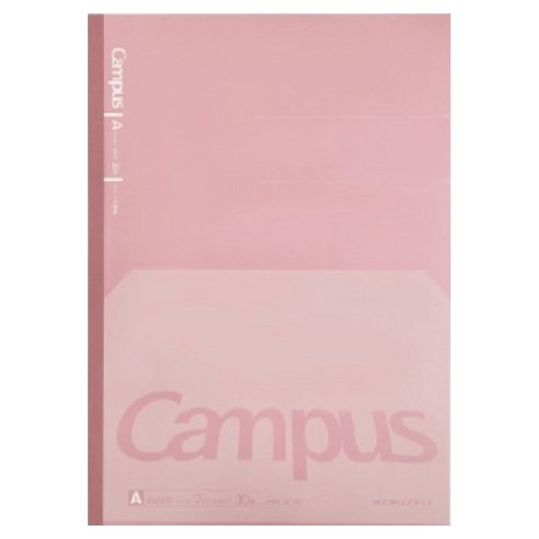 고쿠요 30행 캠퍼스 플랫노트, 핑크, 1개