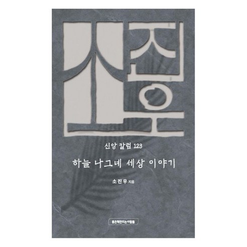 하늘 나그네 세상 이야기, 좋은책만드는사람들, 소진우
