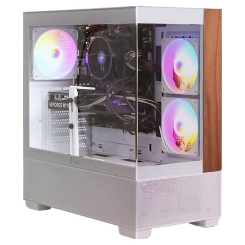 주연테크 2025 카운터 D6 라이젠5 라이젠 9000 시리즈 라데온 RX 9060 XT, 화이트, 16GB, 512GB, WIN11 Home, D696X96XTW-W