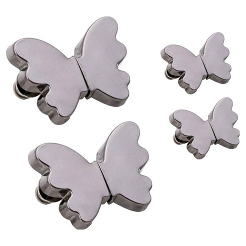 아더위크 빛샘 방지 커튼 고정 자석 버클 버터플라이 35 x 26 mm, 그레이, 4개