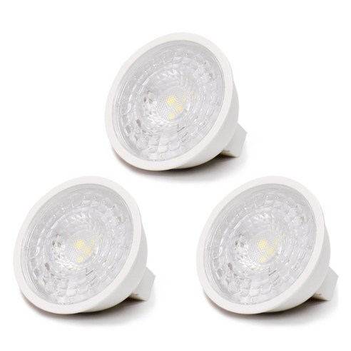 블루밍 LED 할로겐 램프 전구 MR16 5W-S, 주광색, 3개 주광색, 3개