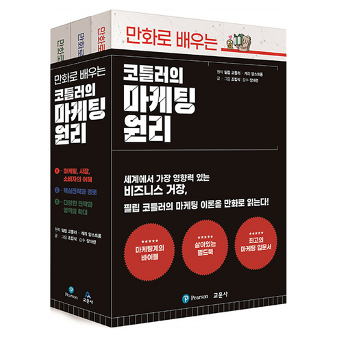 만화로 배우는 코틀러의 마케팅 원리 세트 전3권, 조립식, 교문사