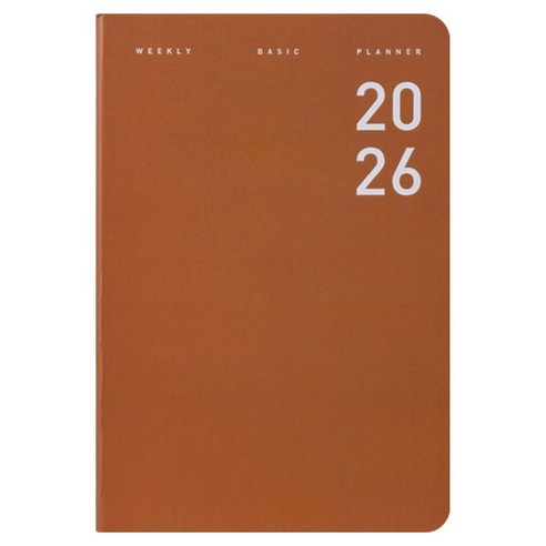 아르디움 2026 위클리 베이직 플래너, 브라운, 1개