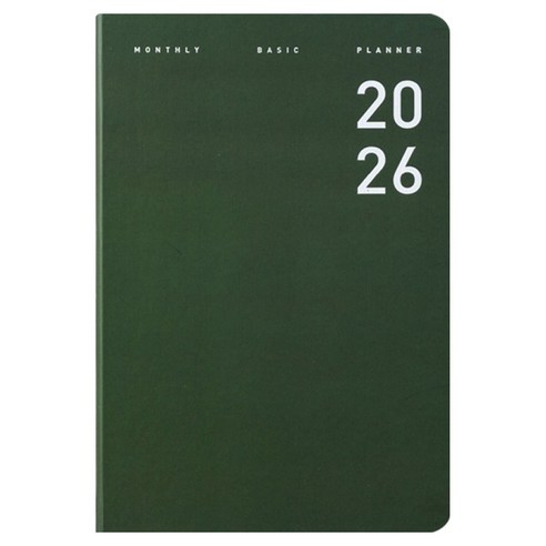 아르디움 2026 먼슬리 베이직 플래너, 다크그린, 1개 다크그린, 1개