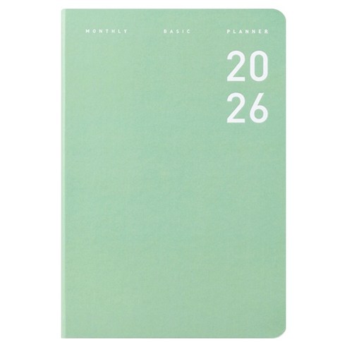 아르디움 2026 먼슬리 베이직 플래너, 민트, 1개