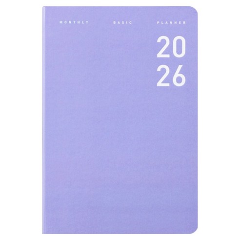 아르디움 2026 먼슬리 베이직 플래너, 라이트퍼플, 1개