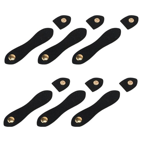 코히모 가죽가방 DIY 다이어리 만들기 스티칭 똑딱이 단추 6p 세트 5W0616, 블랙, 1세트