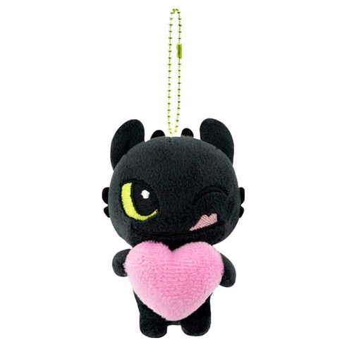 드래곤 길들이기 투슬리스 미니 키체인, 1개, 하트, 10cm
