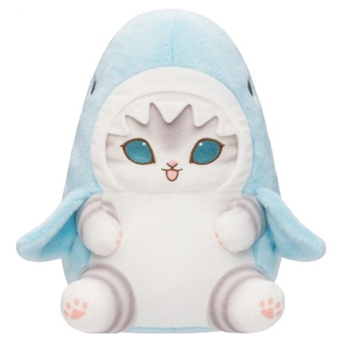 성업상사 모후샌드 파스텔 상어냥 봉제인형 BIG, 블루, 1개, 28cm