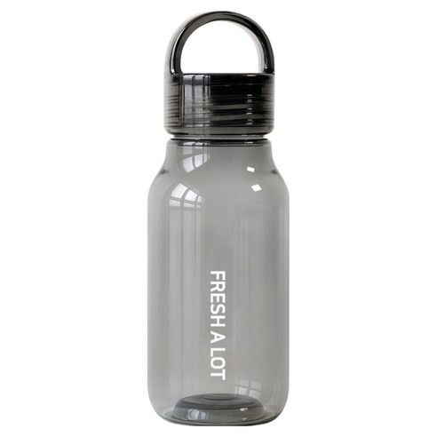 프레쉬어랏 트라이탄 핸들캡 에어 보틀, 블랙, 430ml, 1개