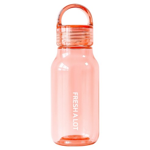 프레쉬어랏 트라이탄 핸들캡 에어 보틀, 핑크, 430ml, 1개