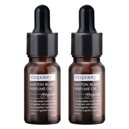 템포러리 애쉬튼 블레이크 베르가못 퍼퓸 오일, 2개, 10ml