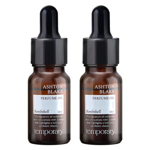 템포러리 애쉬튼 블레이크 밤쉘 퍼퓸 오일, 2개, 10ml