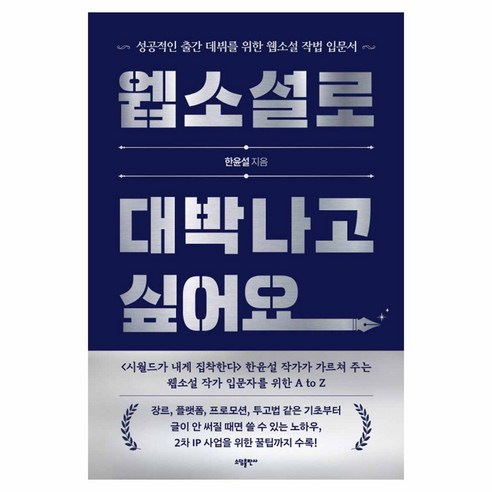 웹소설로 대박나고 싶어요:성공적인 출간 데뷔를 위한 웹소설 작법 입문서, 소담출판사, 한윤설