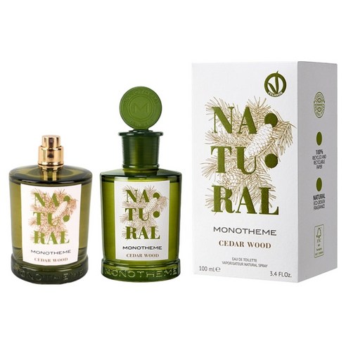 모노템 내추럴 시더우드 EDT 100ml + 테스터 100ml 세트, 1세트