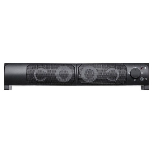 건평정보통신 2채널 사운드바 스피커, KP-S1000, 블랙