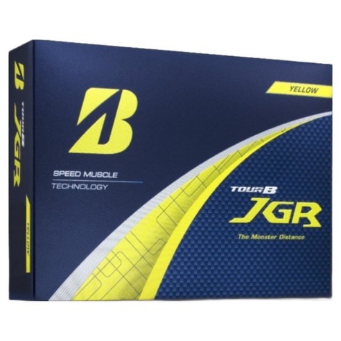 브리지스톤골프 석교상사25년 신제품 골프공 3피스 TOUR B JGR, 옐로우, 4개, 3개입
