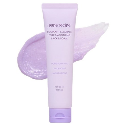 파파레서피 가지 클리어링 피지흡착 모공 스무딩 팩 클렌저, 1개, 100ml