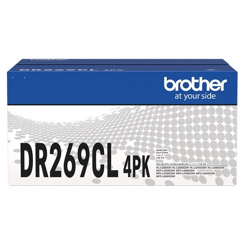 브라더 HL-L3220CW / DCP-L3520CDW / MFC-L3760CDW 호환 드럼 DR-269CL-4PK 30000p, 혼합색상, 4개