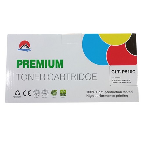 토너피아 삼성 호환 토너 4색 세트 CLT-P510C, 검정(CLT-K510S), 파랑(CLT-C510S), 빨강(CLT-M510S), 노랑(CLT-Y510S), 1개
