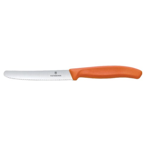 빅토리녹스 스위스 클래식 물결날 나이프 11cm 6.7839.C1, 오렌지, 1개
