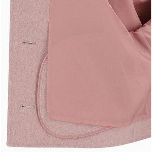 비지트인뉴욕 여성용 라운드넥 핸드메이드 싱글 숏 재킷 VAAHC77 후기 분석 - 착용 컷 2