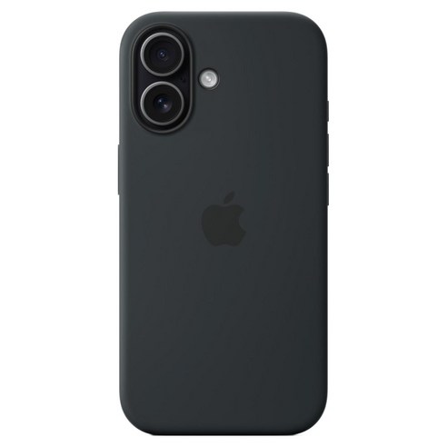 Apple 정품 아이폰 맥세이프 실리콘 케이스, 아이폰 17, 블랙