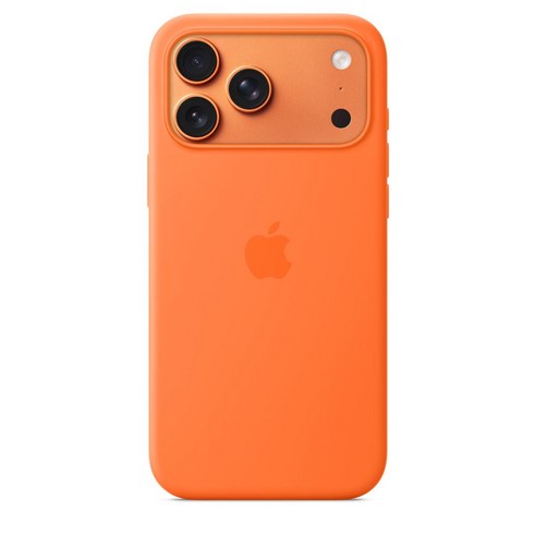 Apple 정품 아이폰 맥세이프 실리콘 케이스, 아이폰 17 Pro Max, 오렌지