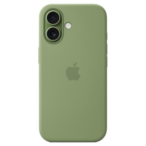 Apple 정품 아이폰 맥세이프 실리콘 케이스, 아이폰 17, 라이트 모스