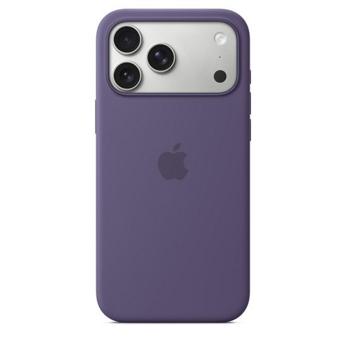 Apple 정품 아이폰 맥세이프 실리콘 케이스, 아이폰 17 Pro Max, 퍼플 포그