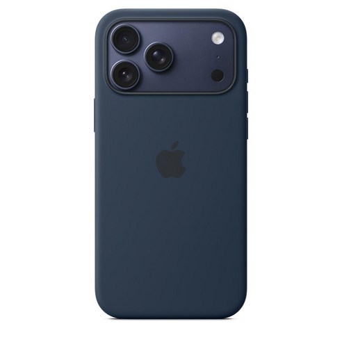 Apple 정품 아이폰 맥세이프 실리콘 케이스, 아이폰 17 Pro Max, 미드나이트