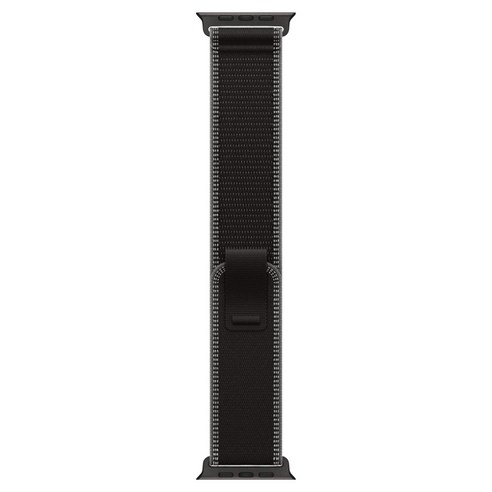 Apple 정품 2025 애플워치 트레일 루프, 블랙/블랙 티타늄, 1개, 49mm, S/M