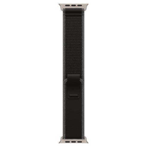 Apple 정품 2025 애플워치 트레일 루프, 49mm, M/L, 블랙/내추럴 티타늄 49mm, M/L, 블랙/내추럴 티타늄