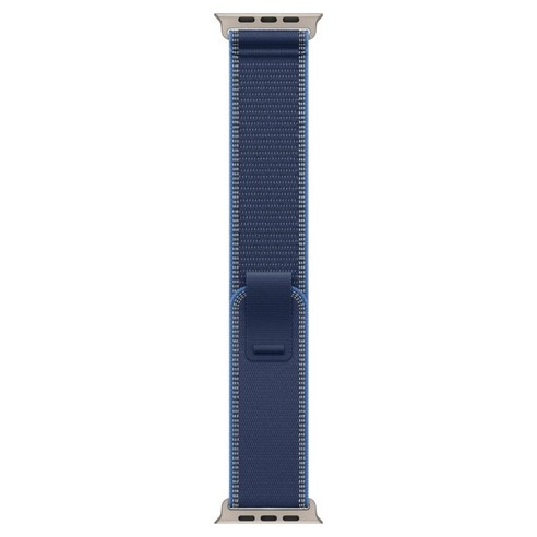 Apple 정품 2025 애플워치 트레일 루프, 49mm, M/L, 블루/내추럴 티타늄