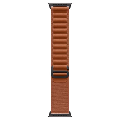 Apple 정품 2025 애플워치 알파인 루프, 49mm, Medium, 테라 코타/블랙 티타늄