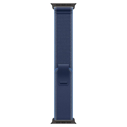 Apple 정품 2025 애플워치 트레일 루프, 블루/블랙 티타늄, 1개, 49mm, M/L