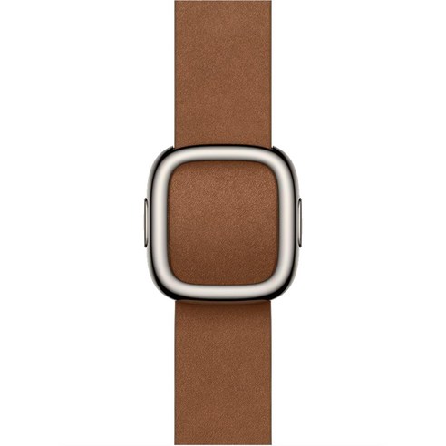 Apple 정품 2025 애플워치 모던 버클, 카라멜, 1개, 42mm, Small