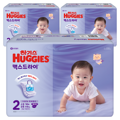 하기스 맥스드라이 뉴 공용 소형 밴드형, 2단계, 174매