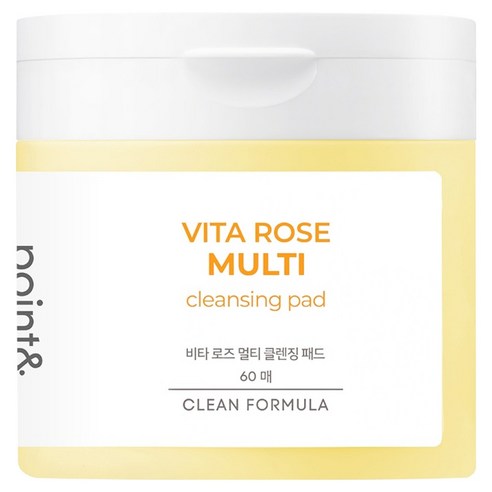 포인트앤 비타 로즈 멀티 클렌징 패드, 1개, 60매입