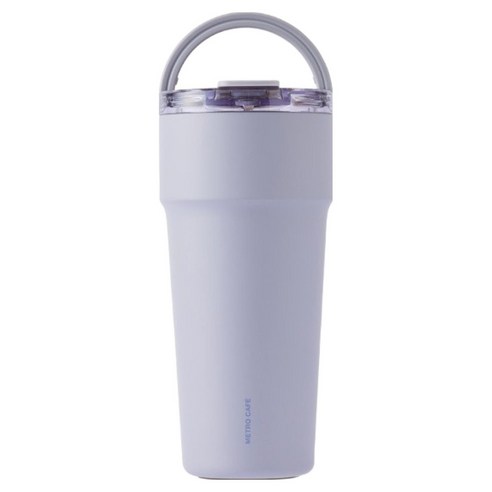 락앤락 카페 세라믹 탑핸들 텀블러 LHC4419, 바이올렛, 900ml, 1개