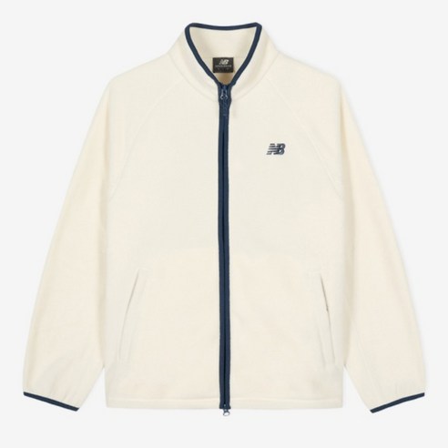 뉴발란스 남녀공용 에센셜 플리스 집업 NBMDFB9003 후기 분석 - 내부 기모 안감 확인