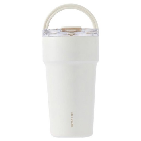 락앤락 카페 세라믹 탑핸들 텀블러 LHC4416, 아이보리, 710ml, 1개
