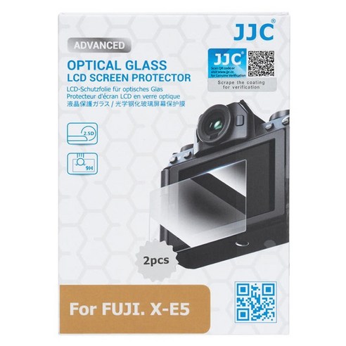 JJC 후지필름 XE5 9H 강화유리 액정 보호필름 2p 세트, GSP-XE5, 1세트