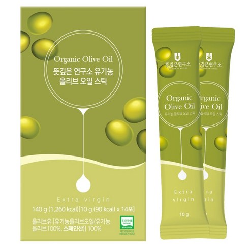 뜻깊은연구소 유기농 엑스트라버진 올리브오일 스틱 14p, 140g, 1개