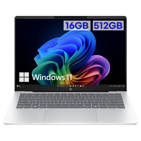 HP 2025 옴니북 5 14 스냅드래곤X, Glacier Silver, 512GB, 16GB, WIN11 Home, 14-he0038QU