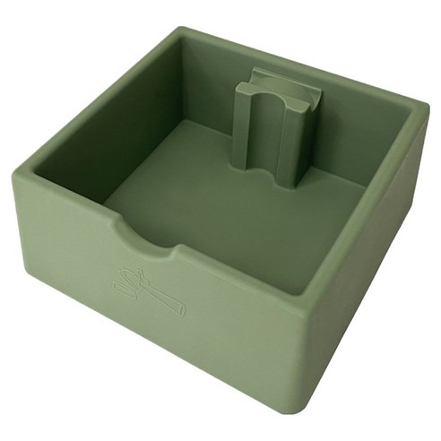 웰롯 커피찌꺼기통 편리한 넉박스 16 x 15 x 6.5 cm, 그린, 1개
